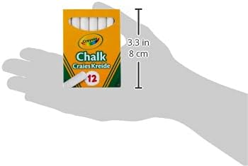 Crayola Anti-Dust Chalk 01.0280.10 - Weiße Kreide für Tafeln