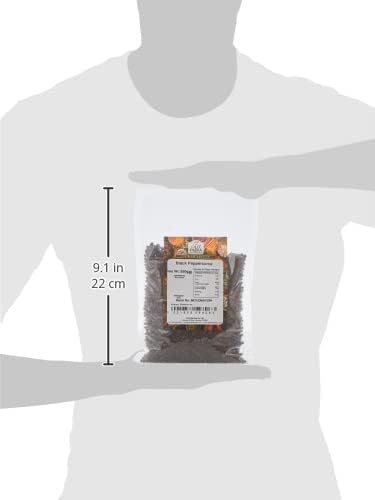 Old India Schwarze Pfefferkörner 250g - Reine, natürliche Gewürze zum Kochen