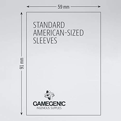 Gamegenic 50er-Pack 59 x 91 mm Grüne Standard American Matte Brettspielhüllen