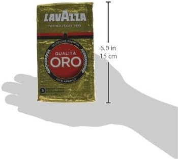 Lavazza Qualità Oro gemahlener Kaffee – 6 x 250 g Packungen, 100 % Arabica-Mischung für Moka-Kanne und Filter