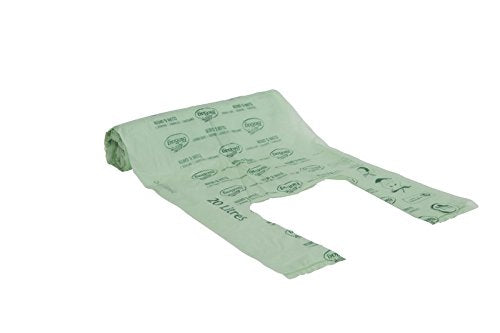 BioBag 20L kompostierbare Caddy-Müllbeutel (20er-Pack), Grün