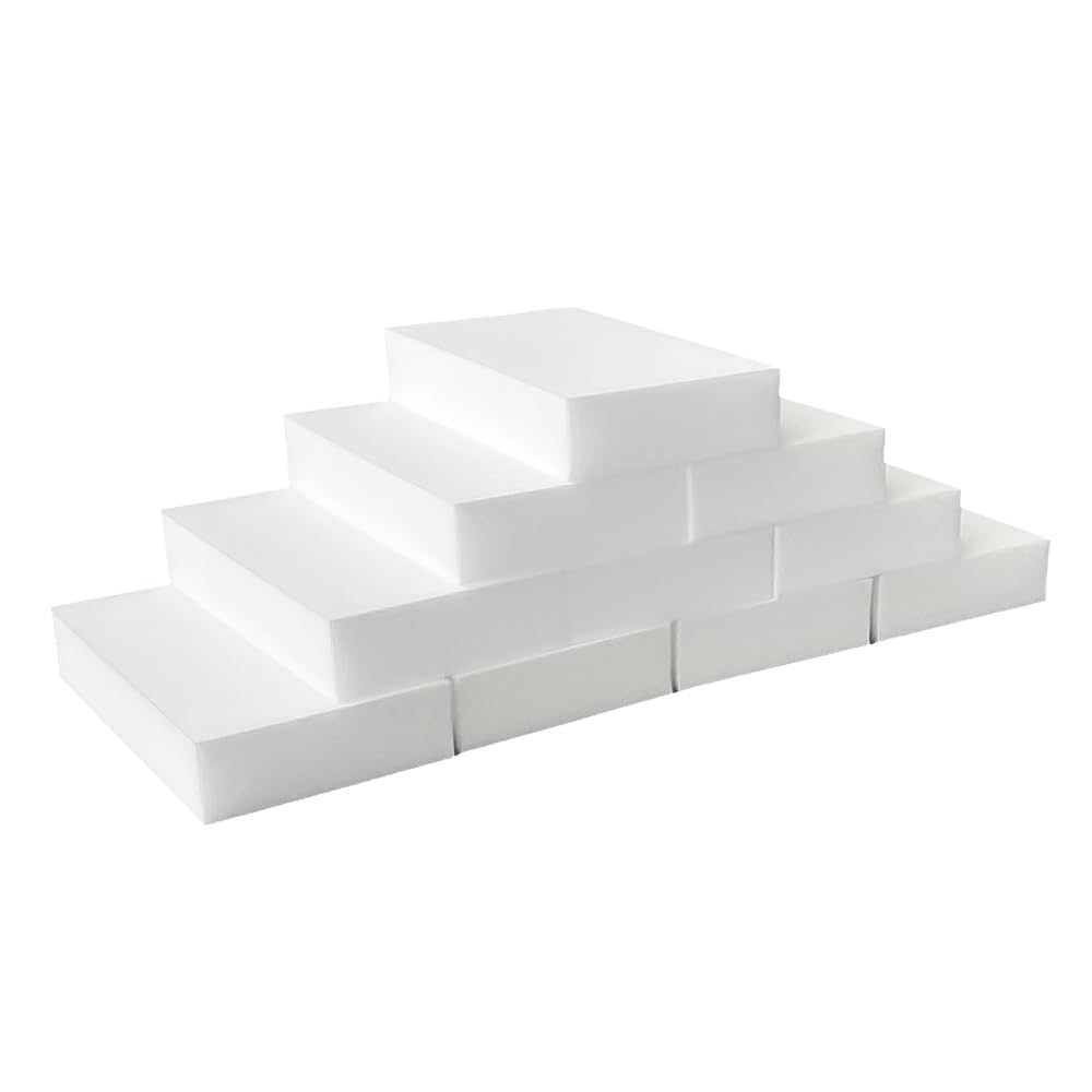 FABRIO Melamin-Reinigungsschwämme zum Radiergummi – 10er-Pack mit 2 dichteren Schwämmen für intensive Reinigung