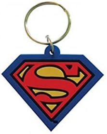 Pop Art Products Schlüsselanhänger mit Superman-Logo aus Gummi