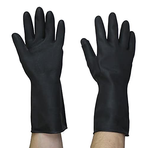 Marigold - Extra robuste Outdoor-Gummihandschuhe, Schwarz, XL, 6er-Pack