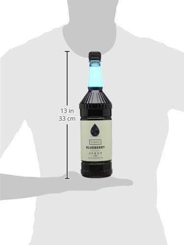 Simply - Blaubeersirup, veganer und nussfreier aromatisierter Sirup für Kaffee, Cocktails und Getränke