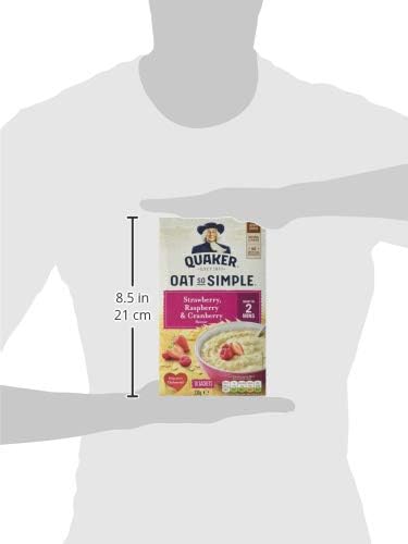 Quaker Oat So Simple Erdbeer-Himbeer-Porridge, 10er-Pack