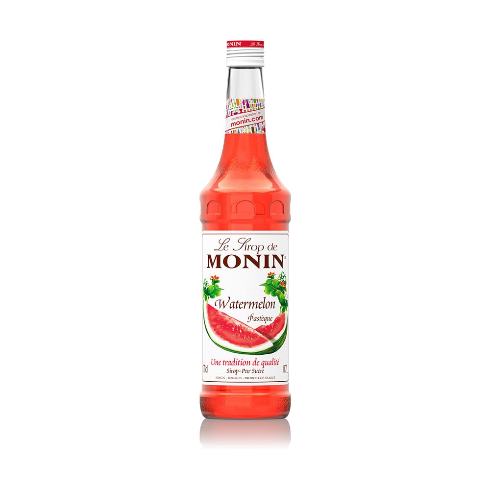 MONIN Wassermelonensirup 700 ml – Vegan, Halal, Koscher – Natürlicher Geschmack, allergenfreier Getränkesirup
