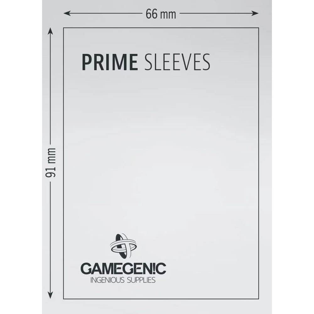 Gamegenic Prime Sleeves (100er-Pack) 66 x 91 mm, Mattgelb für TCG, MTG, Pokémon, Yu-Gi-Oh!