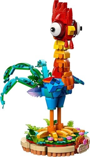 LEGO ǀ Disney Vaiana 2 Heihei Baubares Tierspielzeug – Bewegliche Hühnerfigur mit Ständer für Kinder ab 9 Jahren
