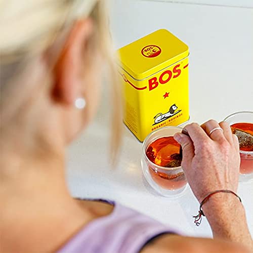 BOS Bio Rooibos koffeinfreier Teebeutel Dose, 40 Teebeutel, 100g