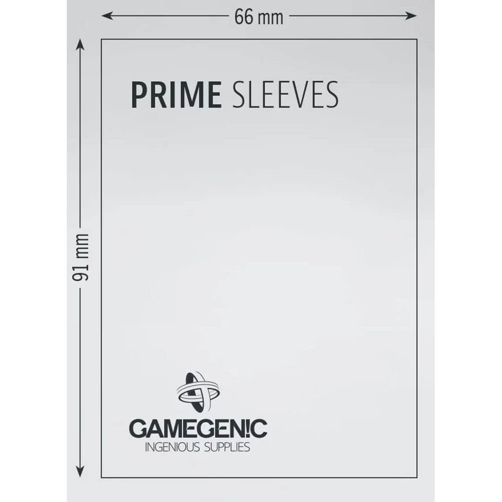 Gamegenic Prime Sleeves (100er-Pack) – Rot, ideal für Doppel-Sleeving