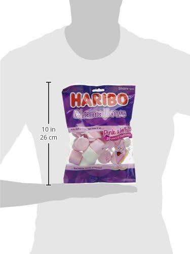 HARIBO Rosa und weiße Marshmallows, 1,7 kg, Süßigkeiten in Großpackungen, 140 g x 12 Packungen
