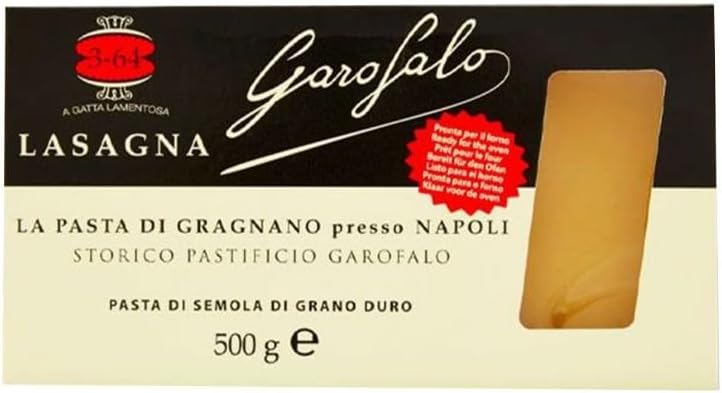Garofalo Lasagneblätter, italienische getrocknete Pasta (500 g)