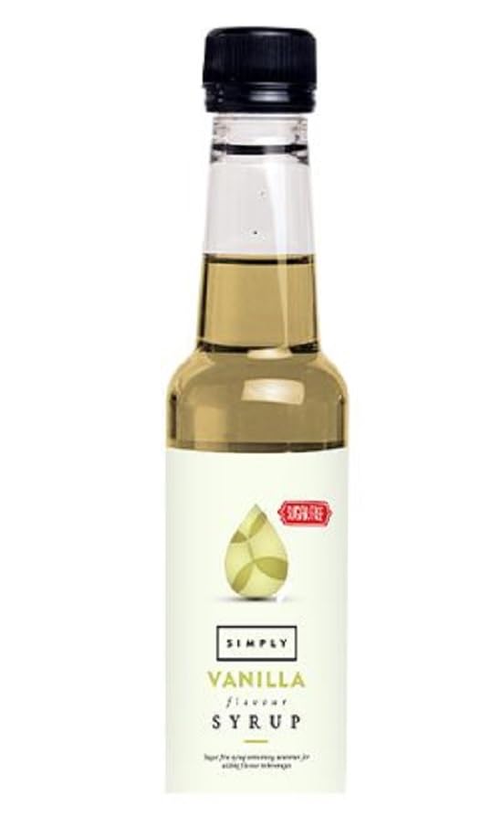 Einfach zuckerfreier Vanillesirup, kalorienarmer, veganer und nussfreier aromatisierter Sirup