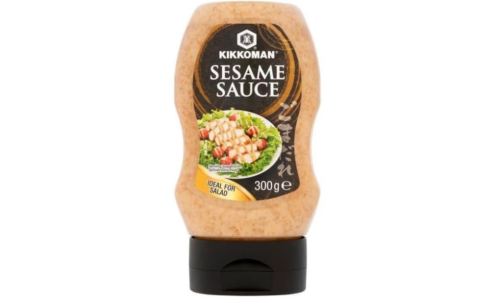 Kikkoman Sesamsauce 300 g – Asiatische Sauce mit reichhaltigem Umami-Geschmack und gerösteten Sesamkörnern