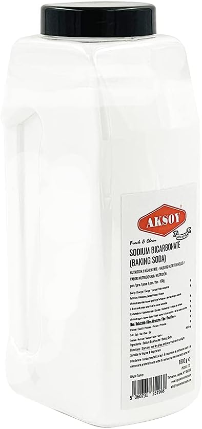 Aksoy Backsoda 1,8 kg || Reines Natriumbicarbonatpulver, höchste Reinheit, Lebensmittel