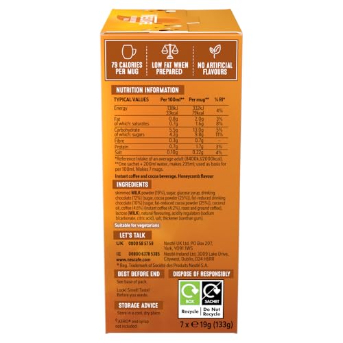 NESCAFÉ Aero Golden Honeycomb Mocha - 7 Beutel Instantkaffeegetränk