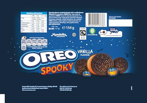OREO Gruselige Halloween-Sandwich-Kekse 154 g