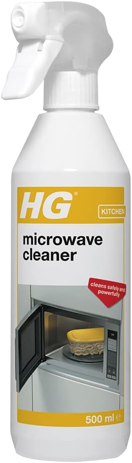 HG Mikrowellen-Reiniger-Spray, 500 ml – Schnell wirkender Entfetter für Fett und angebackene Speisereste