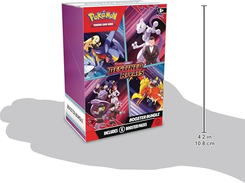 Pokémon-Sammelkartenspiel: Scharlachrot & Violett – Schicksalhafte Rivalen – Booster-Paket (6 Packs)