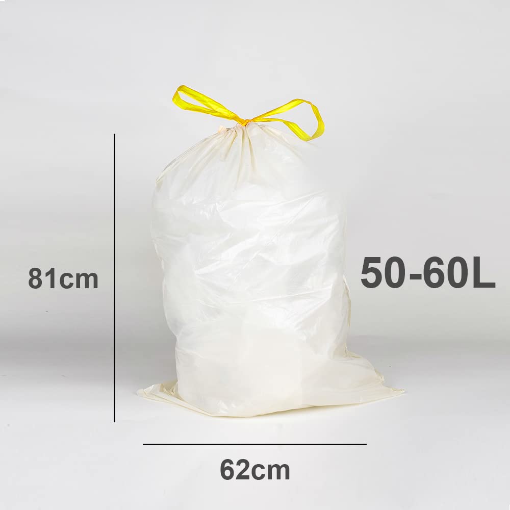 EcoBag Eco360 Extra starker Küchen-Müllbeutel mit Kordelzug, 60 l
