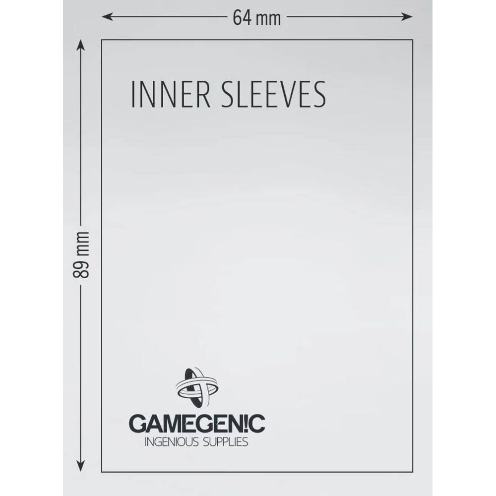 Gamegenic Innenhüllen – Sammelkartenzubehör, 100er-Packung, transparent
