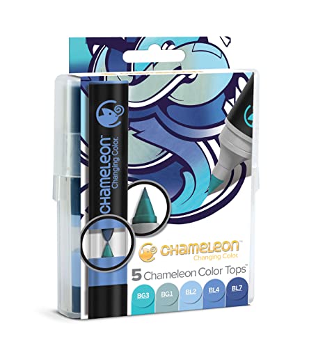 Chameleon – Blautöne-Farbmischset Color Tops (BL2, BL4, BL7, BG1, BG3)