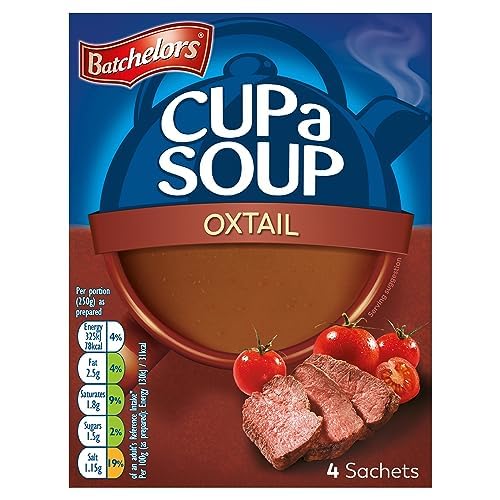 Batchelors Cup a Soup Ochsenschwanz-Instantsuppe in Beuteln, 78 g Box (9er-Packung)