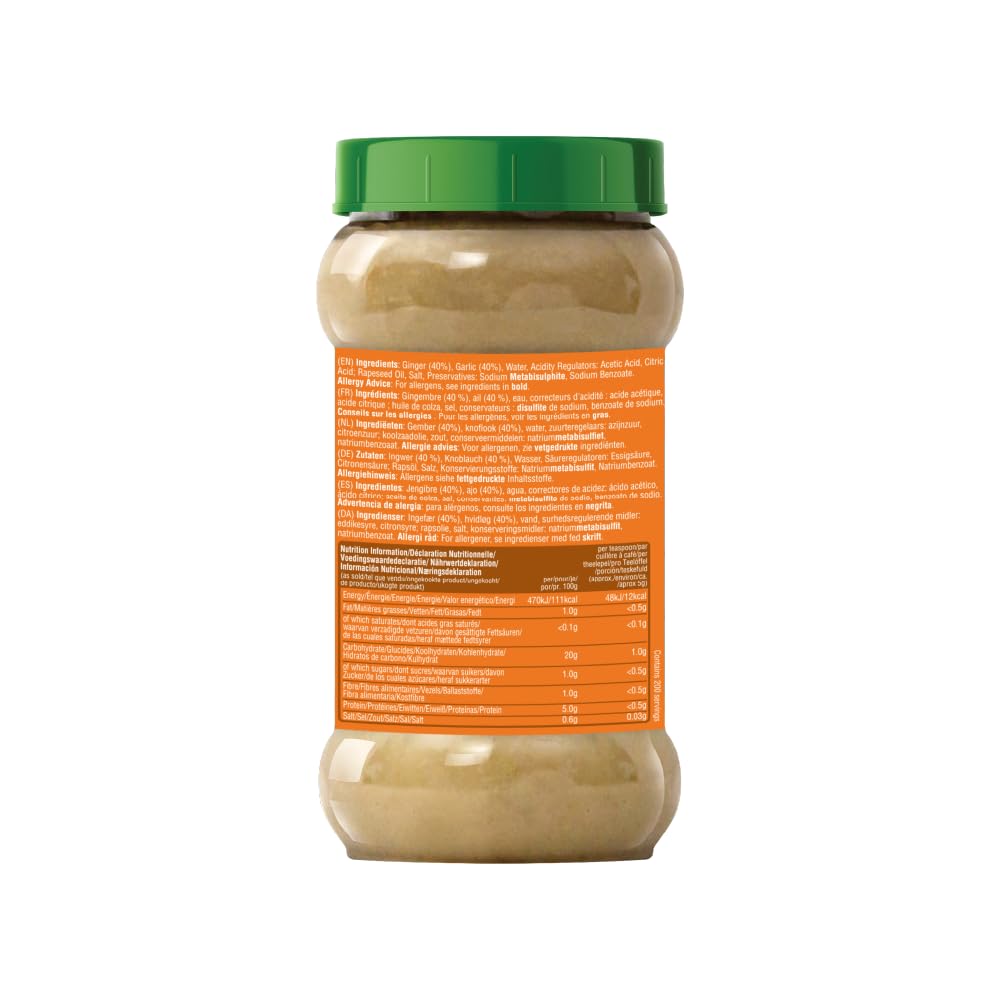 Laila Knoblauch-Ingwer-Paste 1 kg – Gebrauchsfertige asiatische Kochbasis