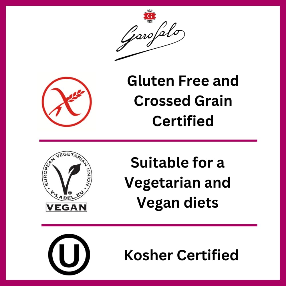 Garofalo Glutenfreie Lasagneblätter, 400 g – Vegane und Zöliakie-sichere Backpasta