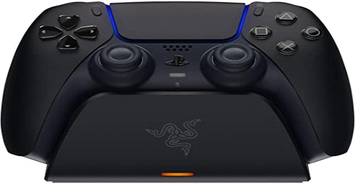 Razer Universal-Schnellladeständer für PlayStation 5 DualSense Controller – Mitternachtsschwarz