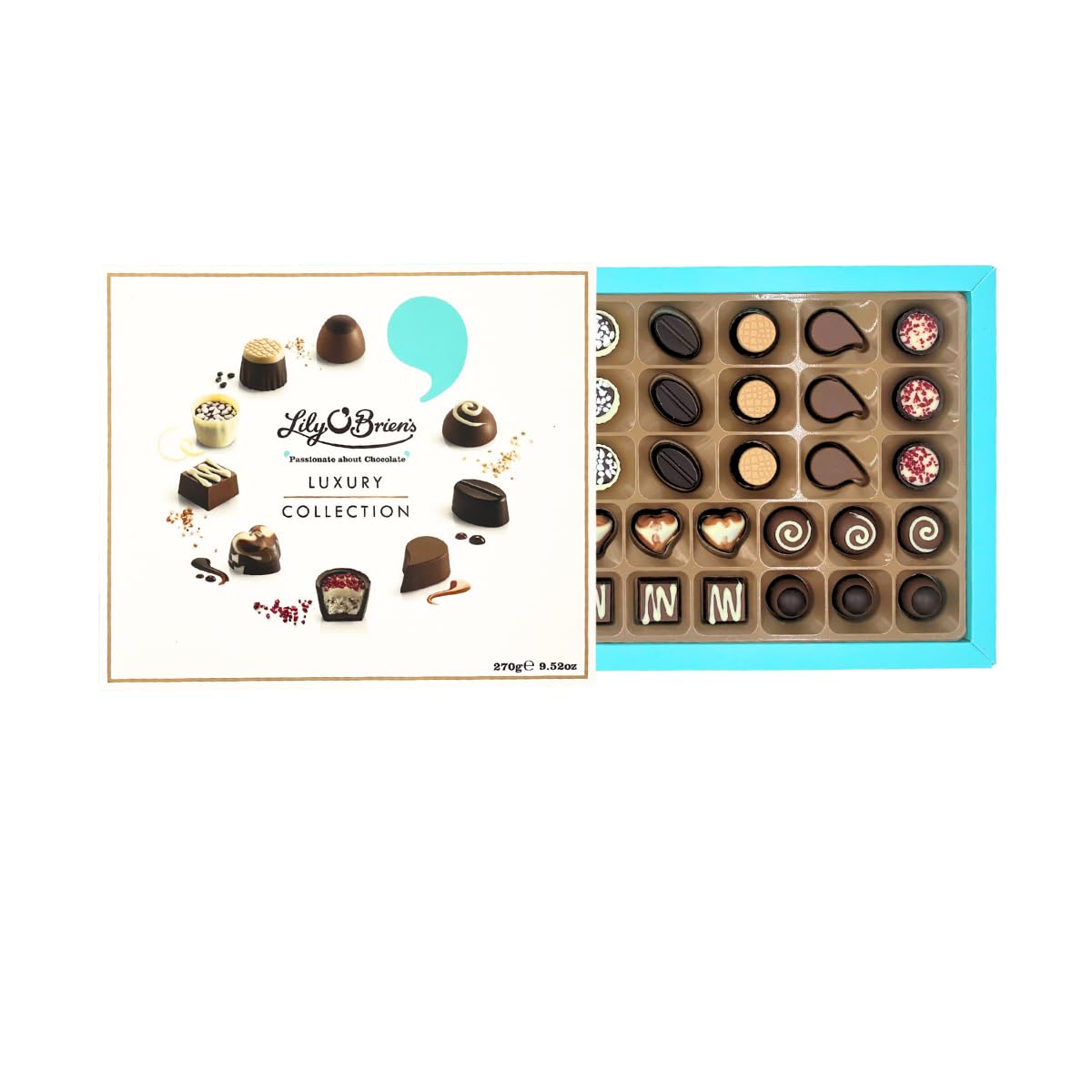 Lily O'Briens Luxuskollektion – 27 verschiedene Pralinen nach 9 Originalrezepten