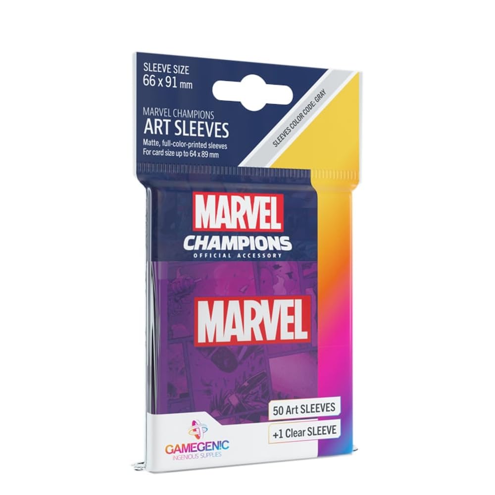 Gamegenic Marvel Champions: Offizielle Hüllen – Orangefarbene Marvel-Kartenspielhüllen
