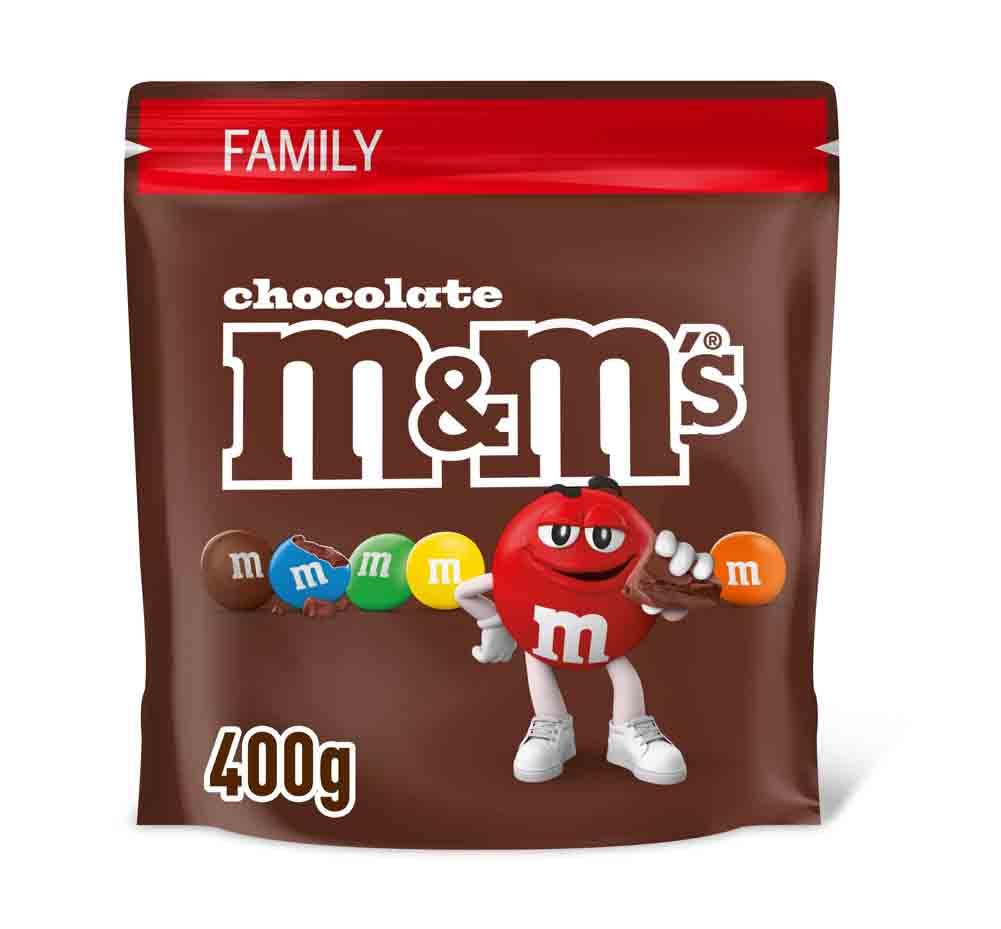 M&M's Schokoladenbeutel 400 g – Der perfekte Snack für den Filmabend