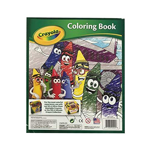 Crayola – 64-seitiges Malbuch mit Crayola-Figuren, Aktivitätsbuch
