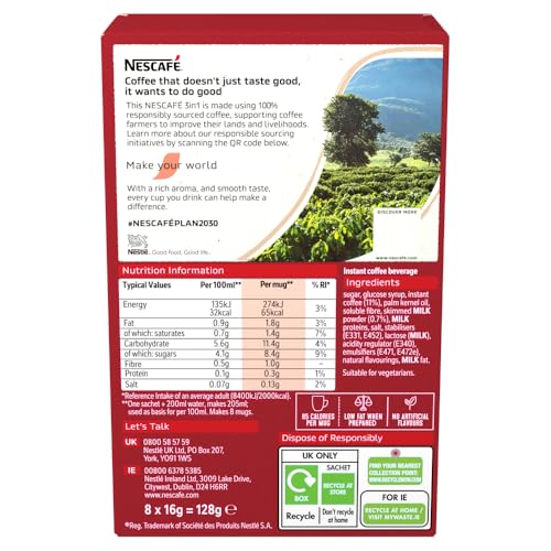 NESCAFÉ 3 IN 1 Original Instantkaffee (1 Packung, 8 Getränke)