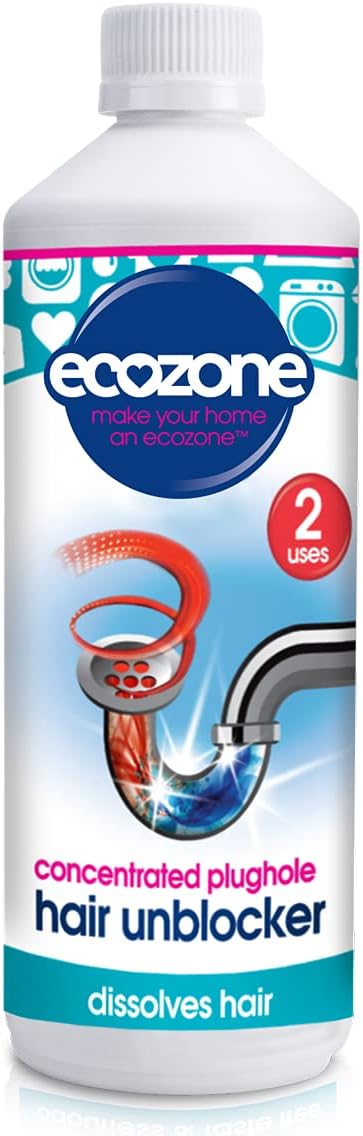 Ecozone Plughole Hair Unblocker – 250 ml enzymatischer Abflussreiniger