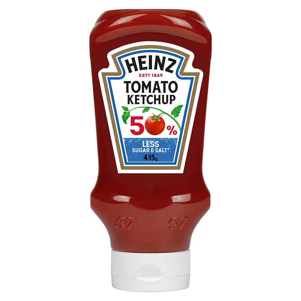 Heinz Tomatenketchup 50 % weniger Zucker und Salz, 435 g
