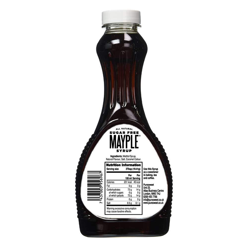 Mayple Syrup von Puresweet 355 ml – Zuckerfreie natürliche Ahornsirup-Alternative