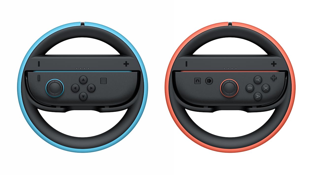Nintendo Joy-Con 2-Rad-Paar – Hellblau & Hellrot, Lenkzubehör für Rennspiele