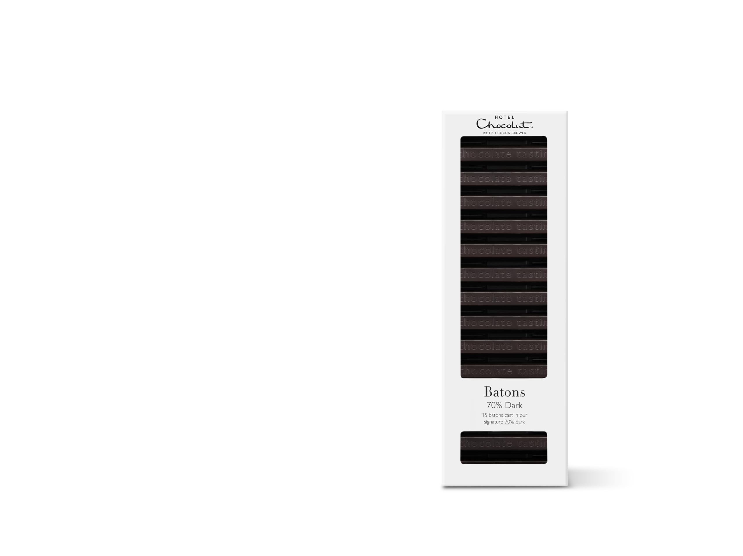 Hotel Chocolat 70% Zartbitterschokoladenstangen - 15 Stangen, 120 g