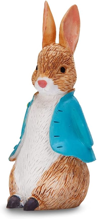 Jubiläumshaus Peter Rabbit Tortenaufsatz aus Kunstharz, handbemalte Figur, Dekoration