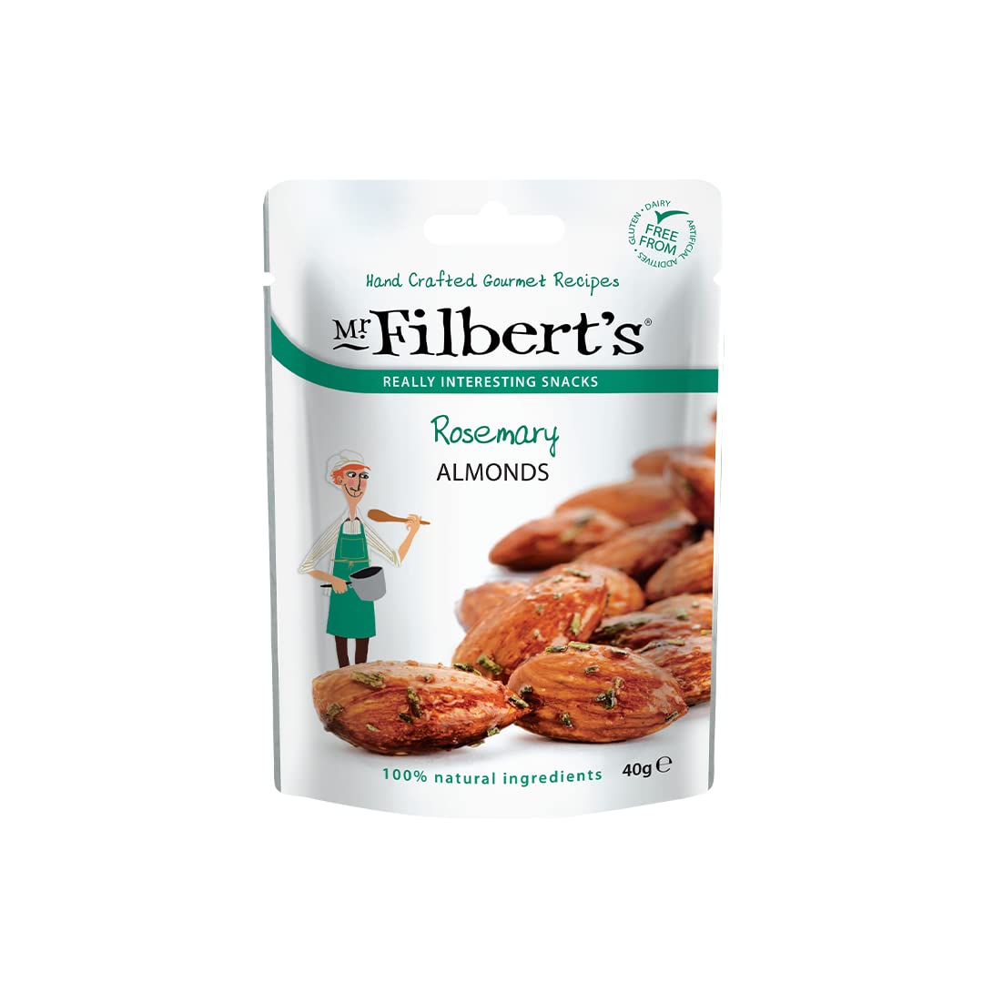 Mr Filbert's Rosemary Almonds 20 x 40 g - Gourmet Vegan Snack