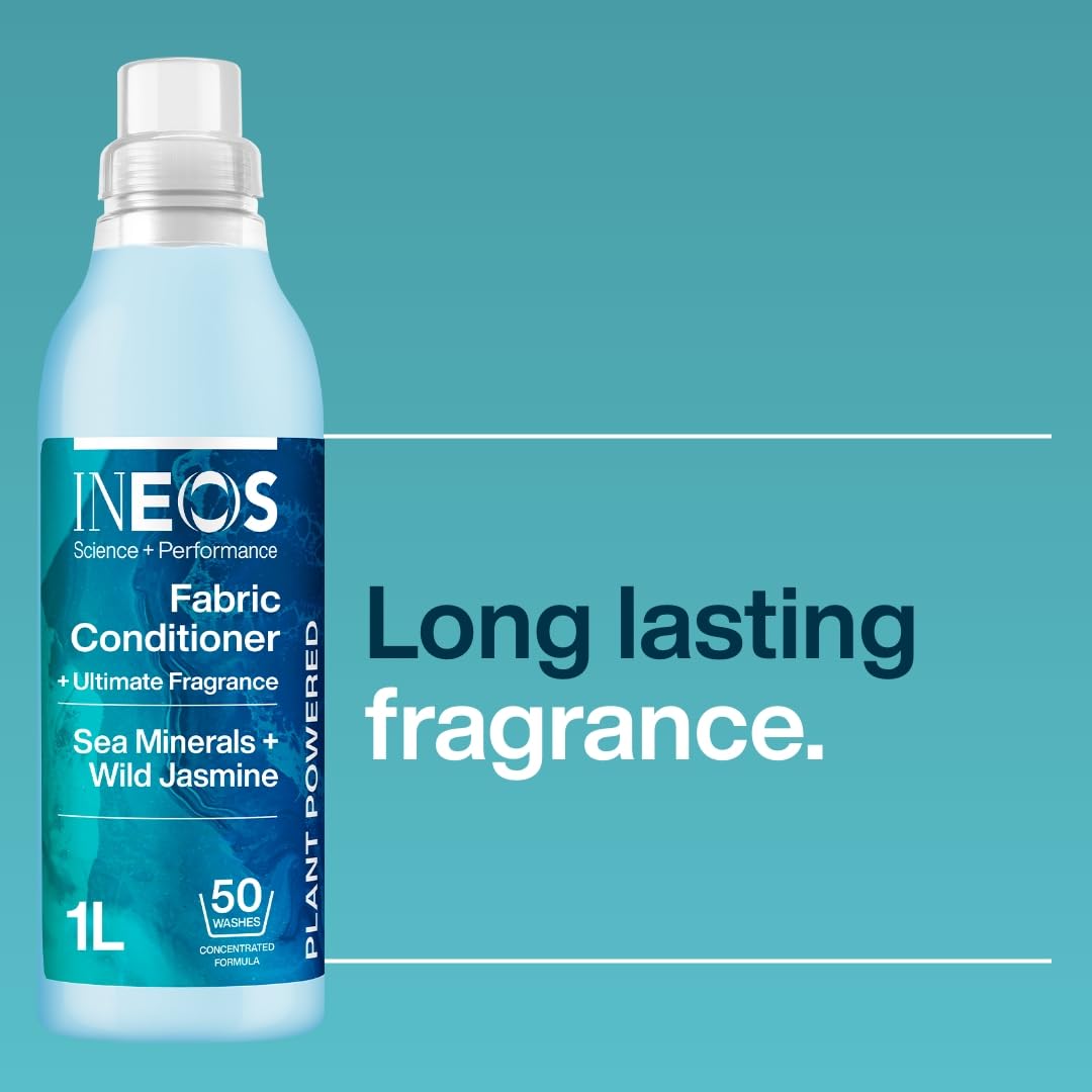 INEOS – Weichspüler der nächsten Generation mit langanhaltendem Effekt, Meeresmineralien + wildem Jasmin (1 l)