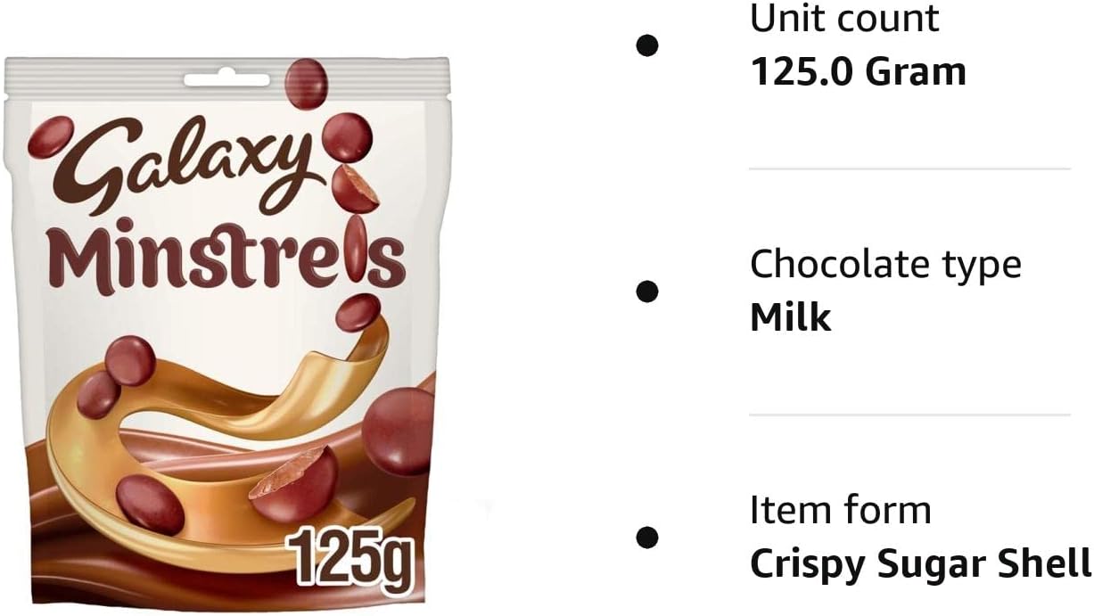 Galaxy Minstrels Milchschokoladenbeutel, 118 g