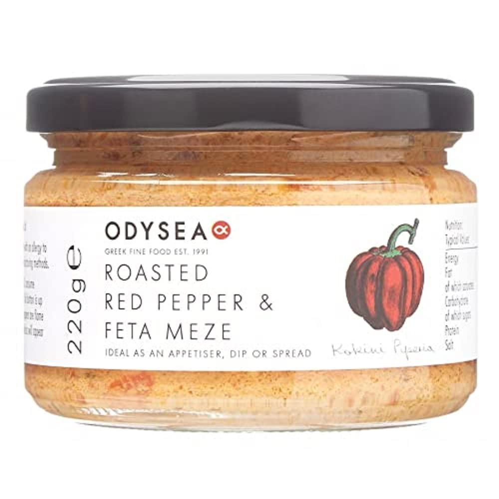 Odysea Rote Paprika und Feta Meze, Glas, 220 g