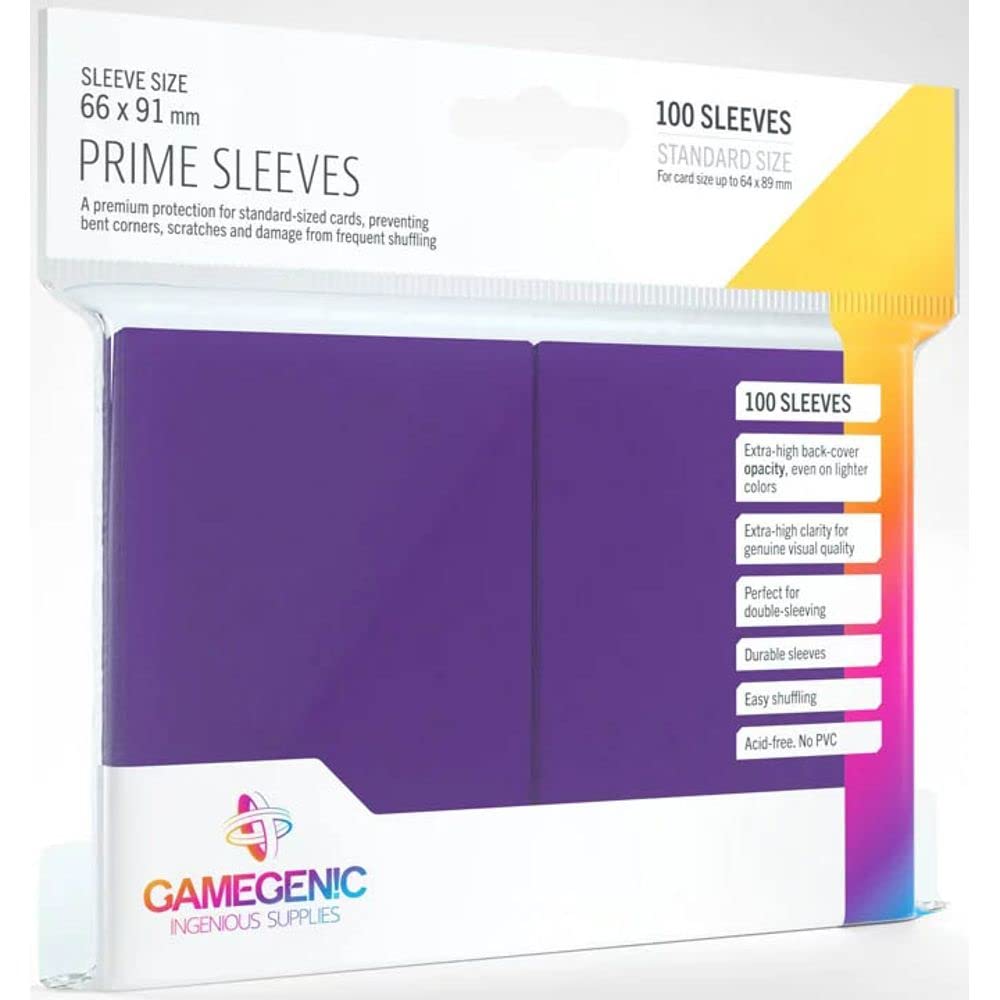 Gamegenic Prime Sleeves (100er-Pack) – Lila zum Schutz von Sammelkarten