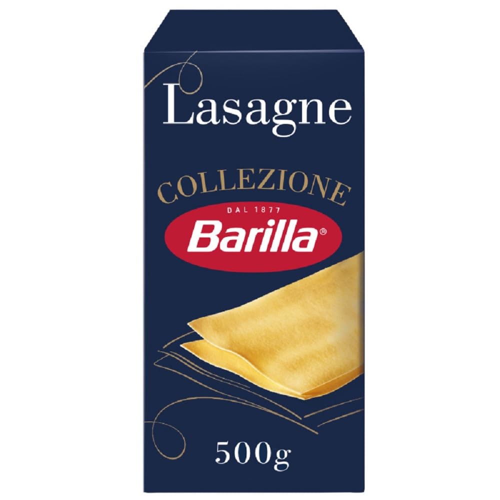 Barilla Lasagneblätter – Authentische italienische Pasta aus Hartweizen – 500 g