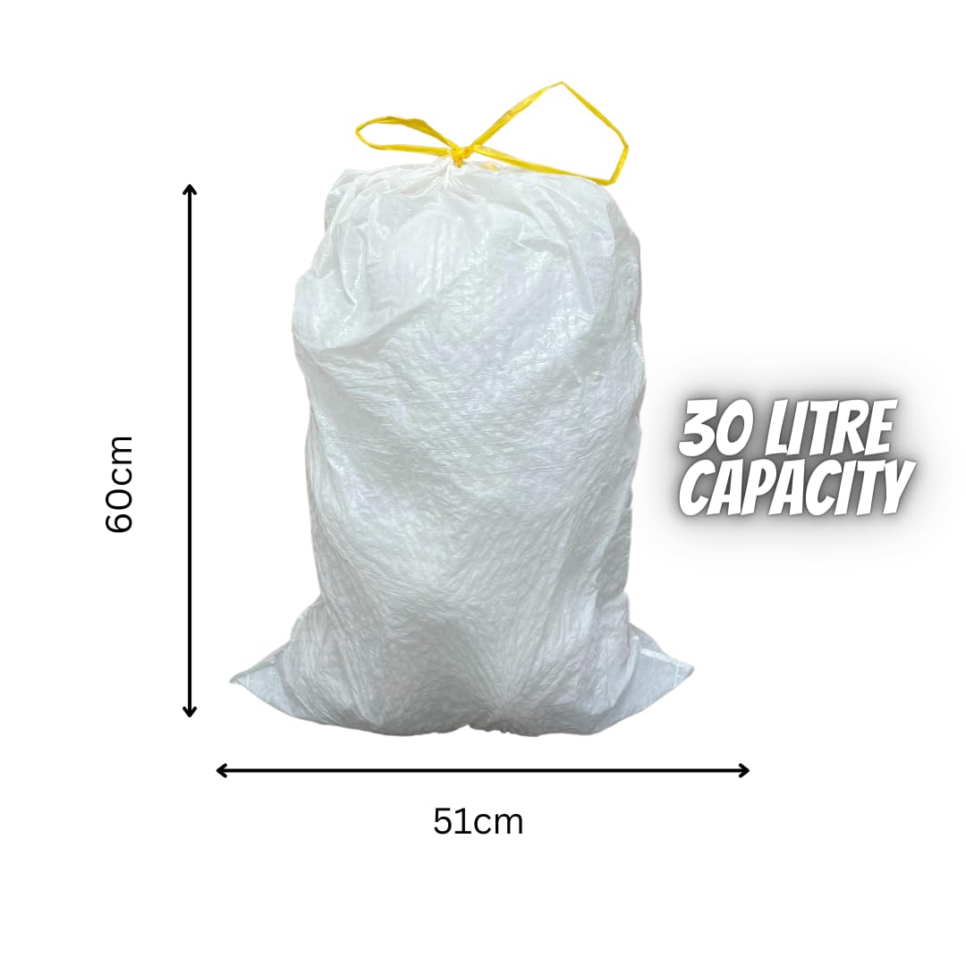 EcoBag Ultimate Tret-Müllbeutel mit geprägtem Vanilleduft und Kordelzug, 30 l, 25 Stück