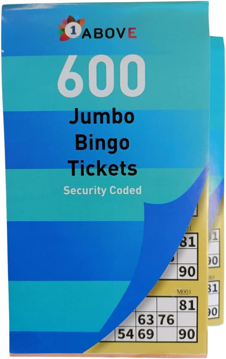 1ABOVE Bingo-Tickets Schreibwaren Multi Fun Bücher Seiten Jumbo